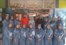 Foto Guru RA Al Muhajirin Manggahang Baleendah Bersama Tim Dosen PKM FIK Tel-U